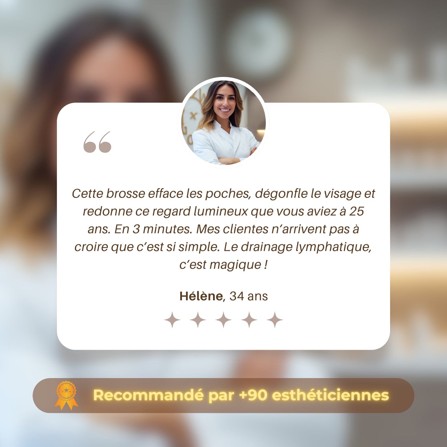 NATURIGLOW - Brosse de Drainage lymphatique