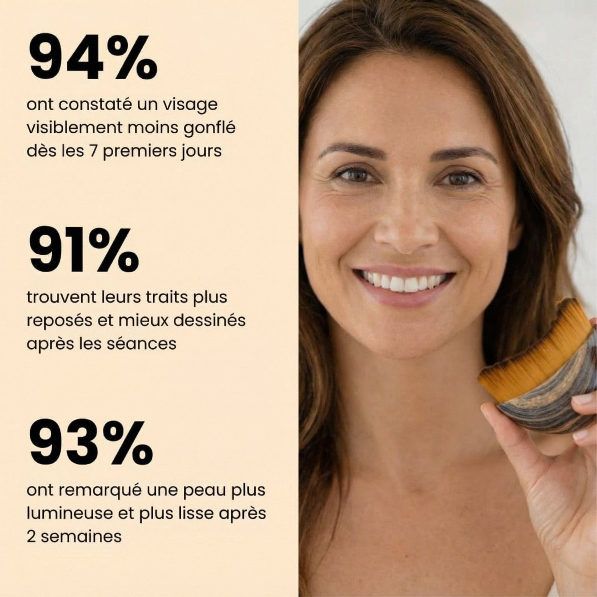 NATURIGLOW - Brosse de Drainage lymphatique