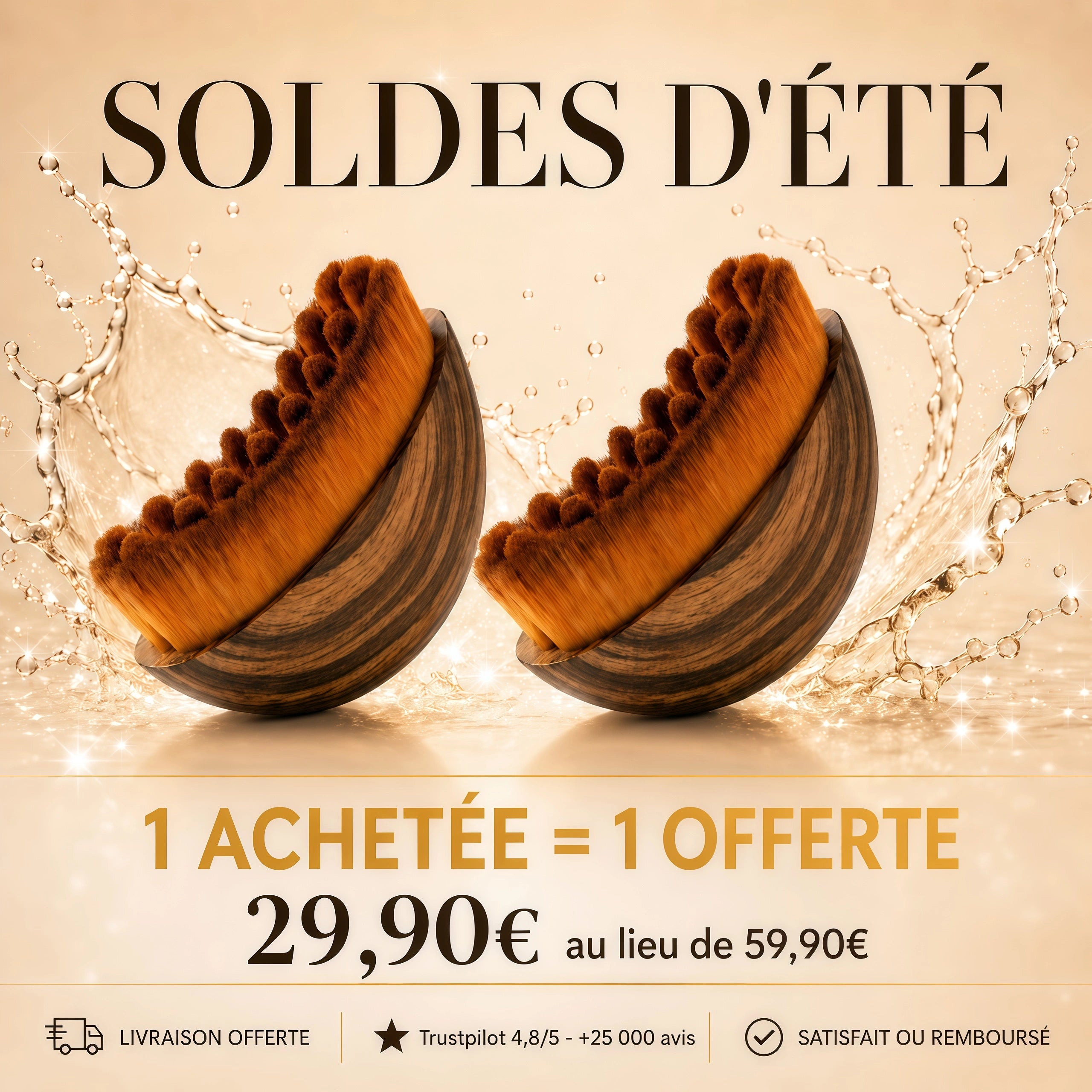 NATURIGLOW - Brosse de Drainage lymphatique