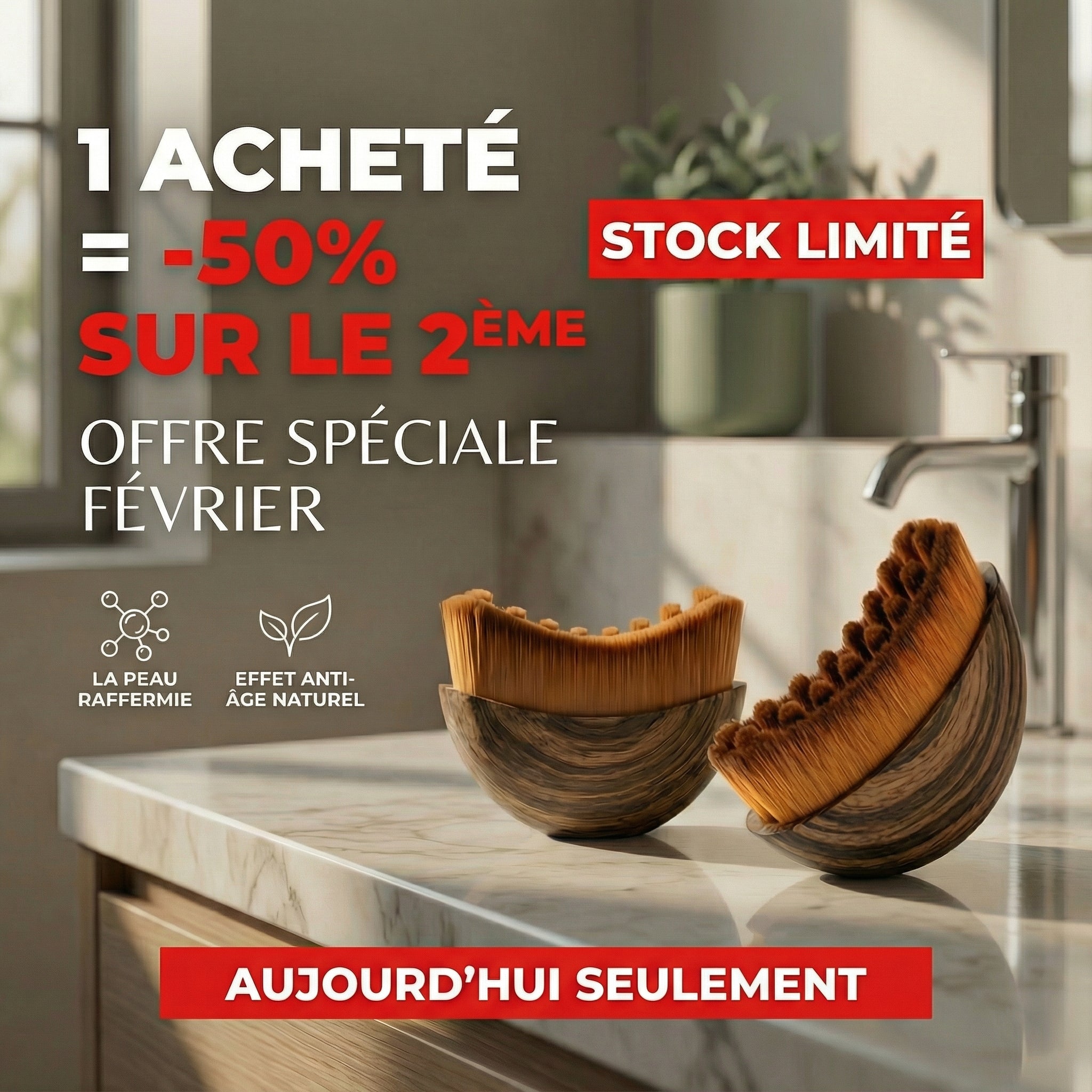 NATURIGLOW - Brosse de Drainage lymphatique