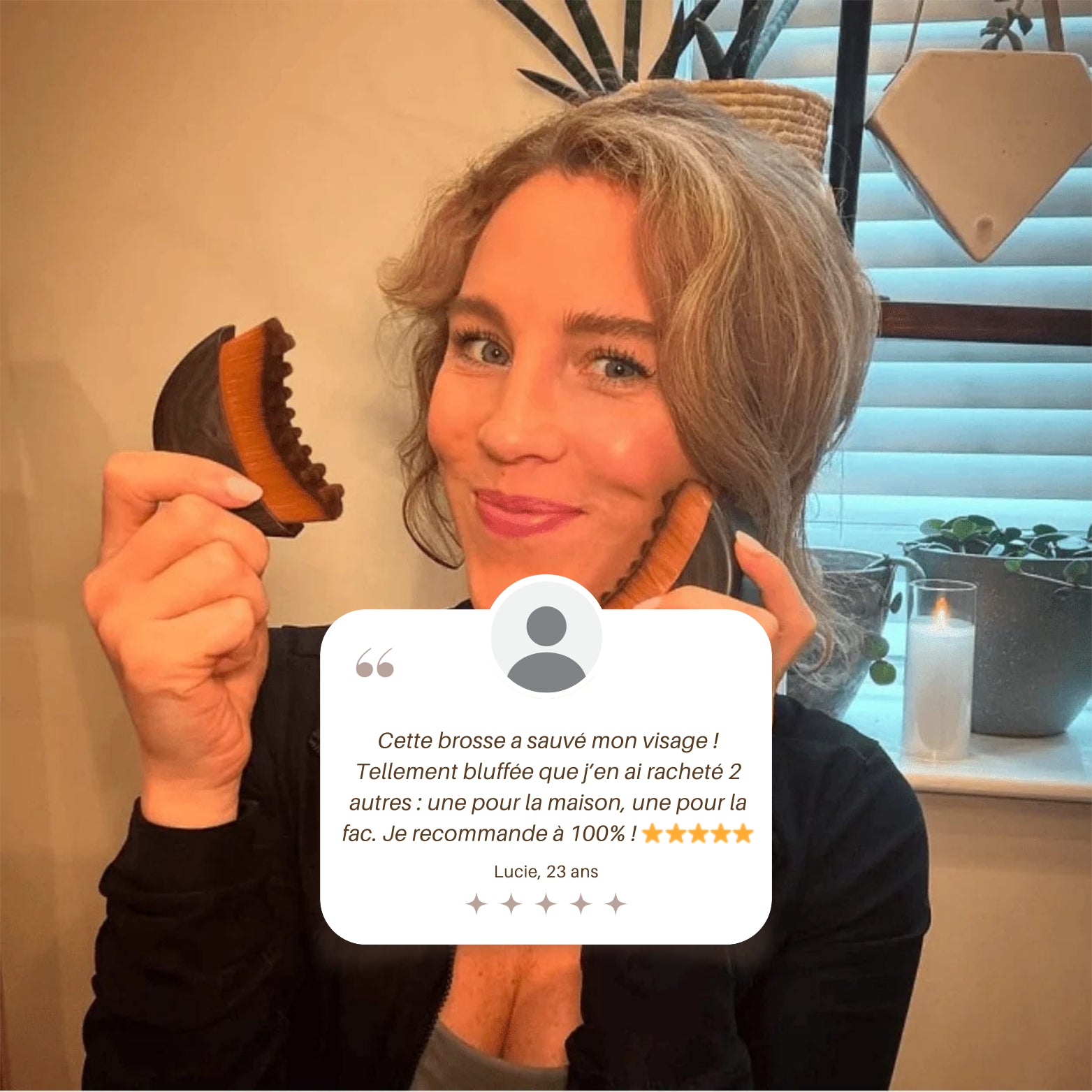 NATURIGLOW - Brosse de Drainage lymphatique